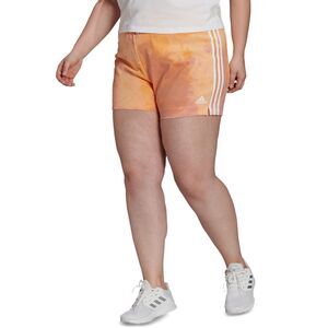 adidas Womens Activewear Plus Size Three-Stripe Shorts Size-4X